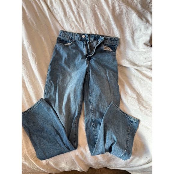 Shein Flare Leg Loose Fit Jeans Womans Size 6 - Picture 3 of 4